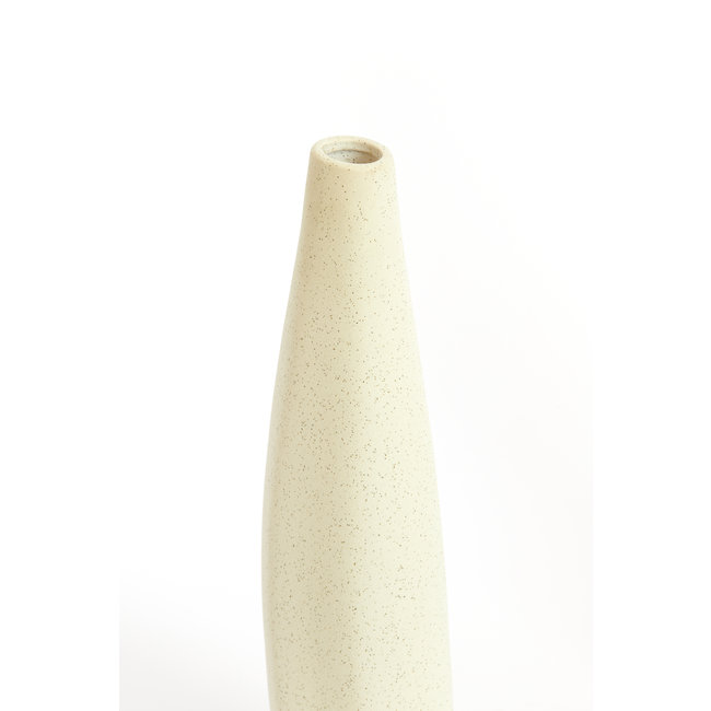 Light en Living Vaas 11,5x10x40 cm MERZO keramiek  ecru