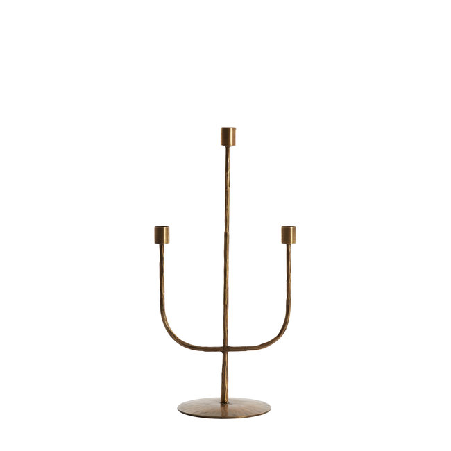Light en Living Kandelaar 3L 22,5x15x45,5 cm NICOLE  antiek brons