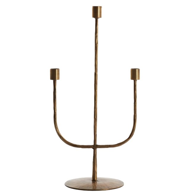 Light en Living Kandelaar 3L 22,5x15x45,5 cm NICOLE  antiek brons