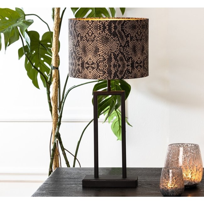 Light en Living Lampvoet 20x10x41 cm SHIVA mat zwart