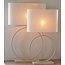 Light en Living Lampenkap ovaal BRESKA parel wit - Diverse maten