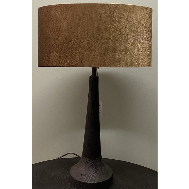 Light en Living Kap ovaal recht smal 38-17,5-19 cm  LUBIS bruin