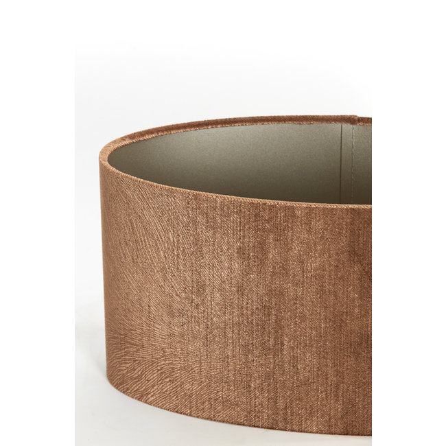 Light en Living Kap ovaal recht smal 38-17,5-19 cm  LUBIS bruin