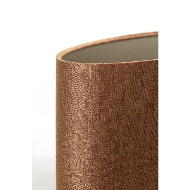 Light en Living Kap ovaal recht smal 38-17,5-19 cm  LUBIS bruin