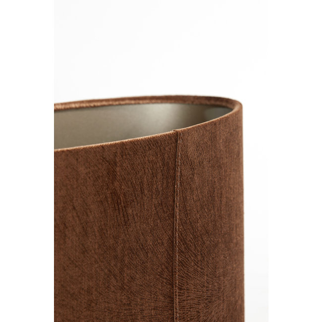 Light en Living Kap ovaal recht smal 38-17,5-19 cm  LUBIS bruin