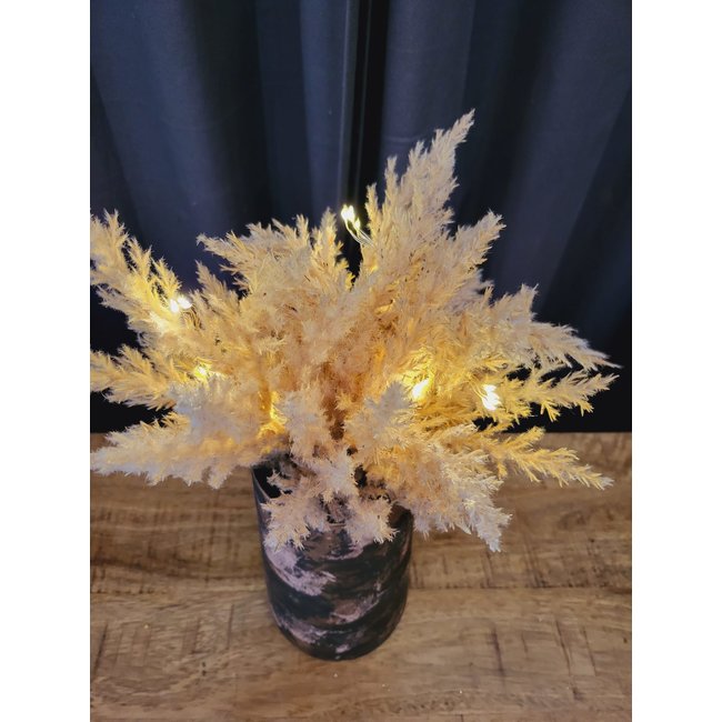 Countryfield Astilbe boeket met LED verlichting lichtbruin