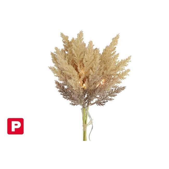 Countryfield Astilbe boeket met LED verlichting lichtbruin