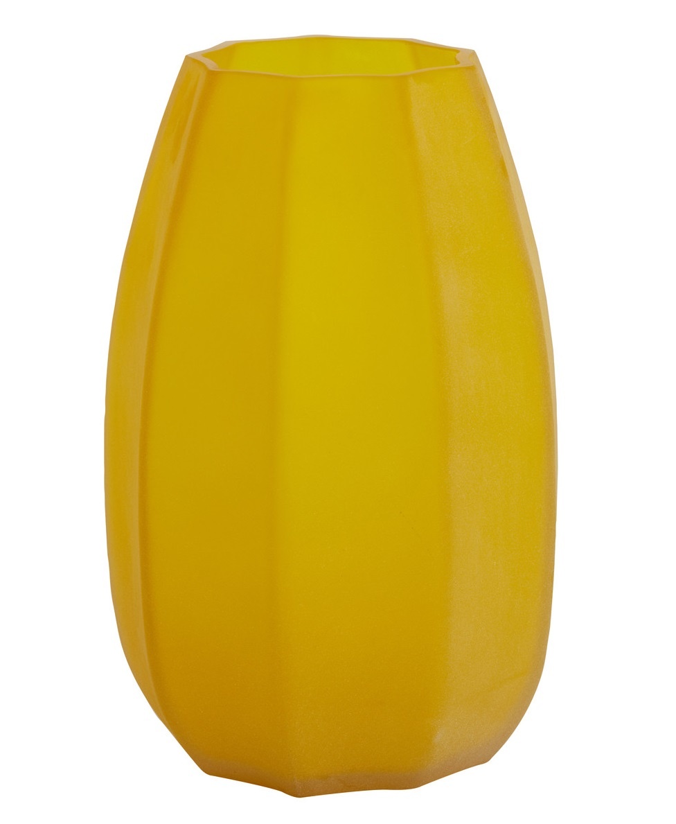 slepen kolonie Meerdere Vaas Ø23x38 cm BRADLEY glas geel - Gratis thuisbezorgd - De Woon Winkel