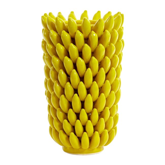 Light en Living Vaas Ø25x45 cm ZITA keramiek geel