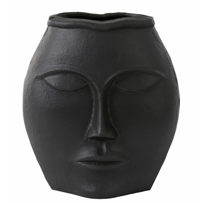 Light en Living Vaas 25x15x27 cm FACE mat zwart