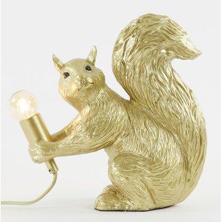 Light en Living Tafellamp E14 22,5x25 cm SQUIRREL goud