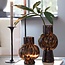 Light en Living VVaas NARRA glas bruin-donker bruin - Ø17,5x31 cm 
