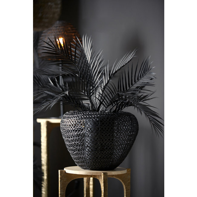 Light en Living Vaas deco Ø35x27 cm FINOU mat zwart