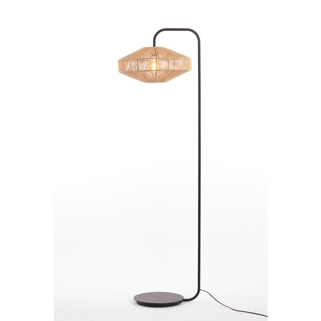 Light en Living Vloerlamp Ø43x164 cm LYRA naturel+mat  zwart