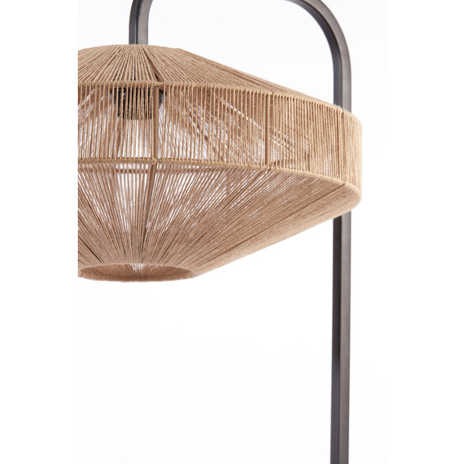 Light en Living Vloerlamp Ø43x164 cm LYRA naturel+mat  zwart