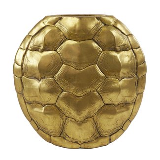 Light en Living Vaas deco  TURTLE antiek  brons 40 cm hoog