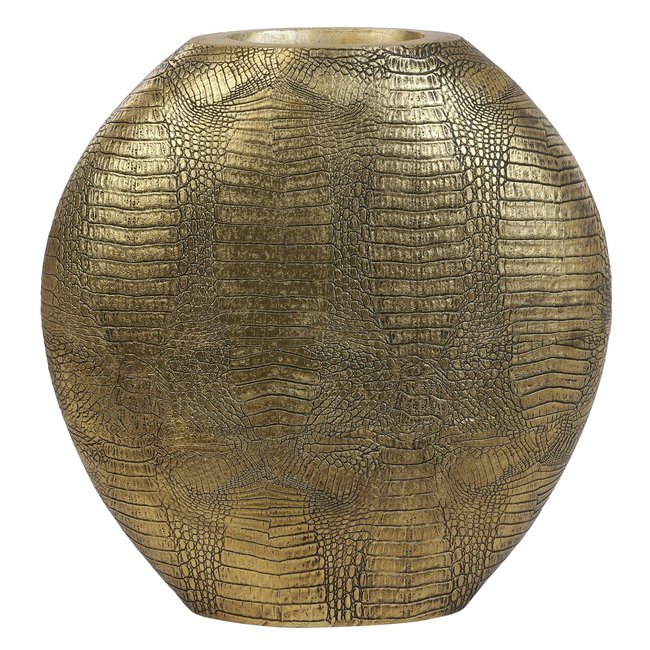 Light en Living Vaas deco 39x11x40 cm SKELD antiek  brons