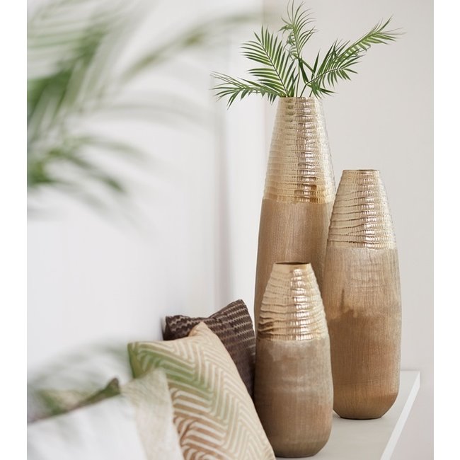 Light en Living Vaas deco Ø20x51 cm MAZAN goud