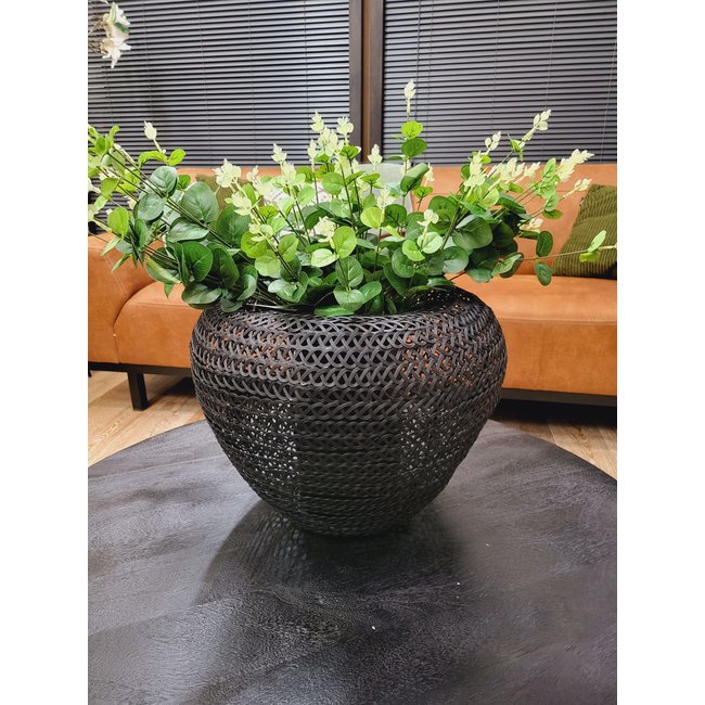Light en Living Vaas deco Ø42x33 cm FINOU mat zwart