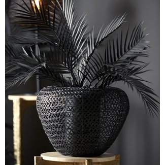 Light en Living Vaas deco Ø35x27 cm FINOU mat zwart