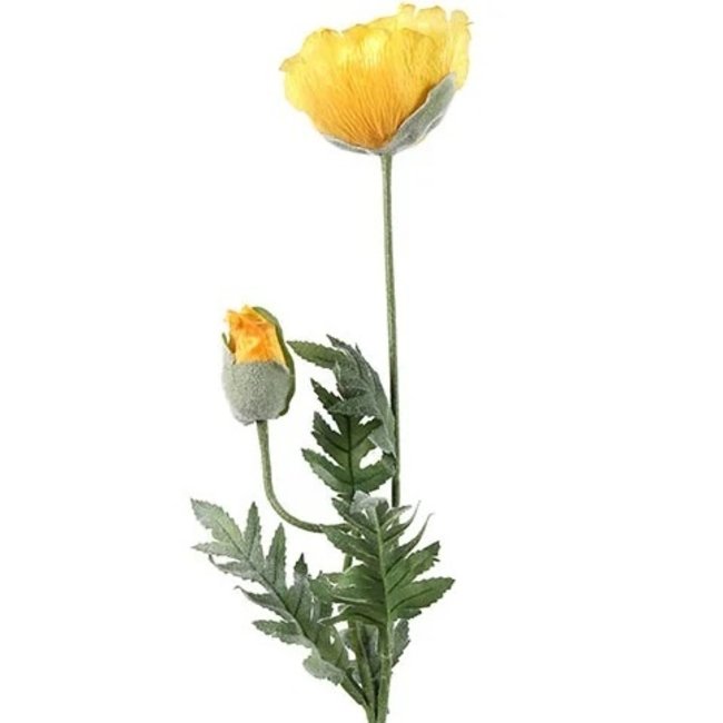 Countryfield Kunsttak Papaver Jodie geel