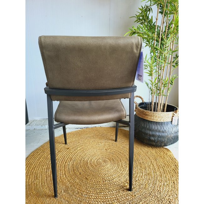 WoonMax Eettafelstoel Bodie Zorro - Cognac, Antraciet, Groen of Taupe