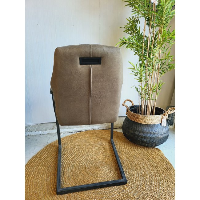 WoonMax Eettafelstoel Vera Zorro - Cognac, Antraciet en Groen