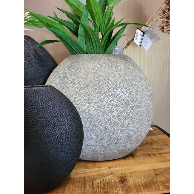 Light en Living Vaas deco RAYSKIN grijs - 49,5x20x45 cm