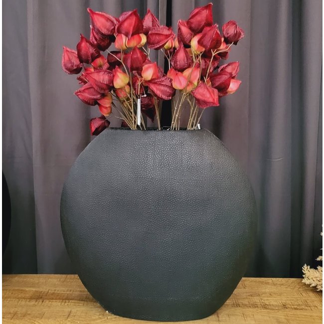 Light en Living Vaas deco RAYSKIN mat zwart - 49,5x20x45 cm
