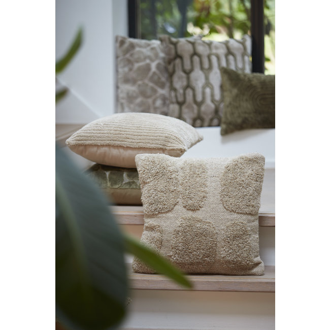 Light en Living Kussen 45x45 cm LATIUM beige