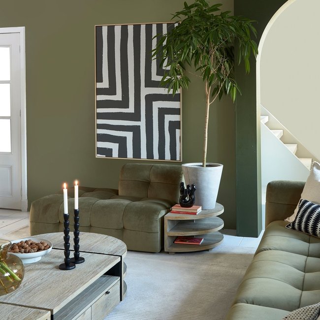 Riviera Maison Kandelaar Fossil zwart