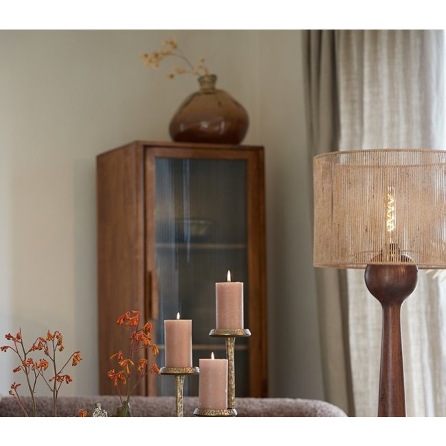 Light en Living Vaas Selores glas - Groen, bruin of bruin - zand