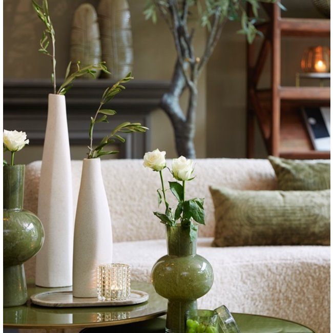 Light en Living Vaas 11,5x10x40 cm MERZO keramiek  ecru