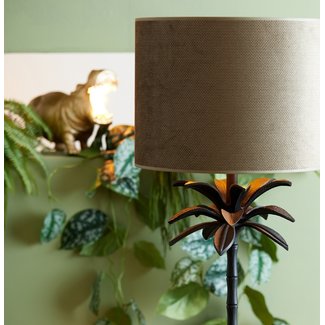 Light & Living Lampenkap cilinder VANDY olive 30-30-21 cm