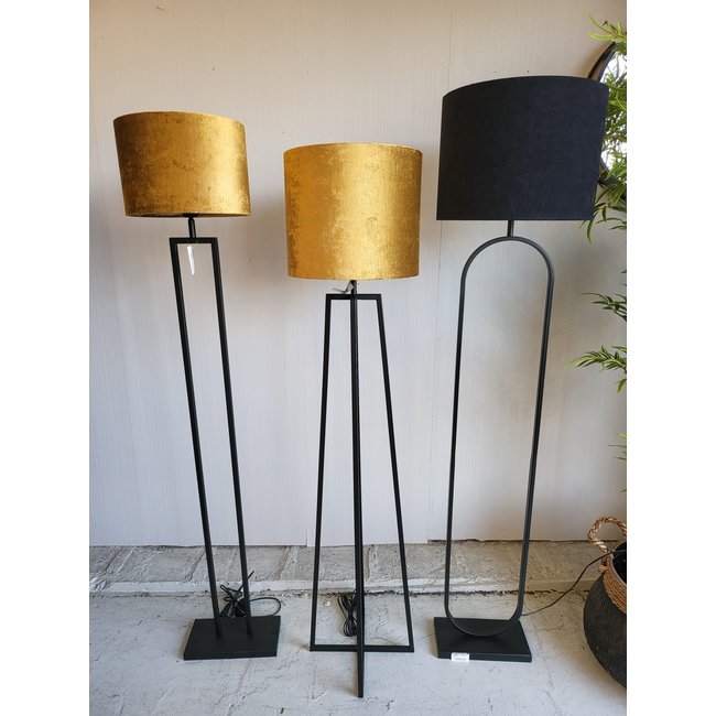 Light en Living Vloerlamp 25x25x130 cm MILEY mat zwart