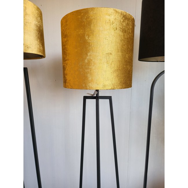 Light en Living Vloerlamp 25x25x130 cm MILEY mat zwart