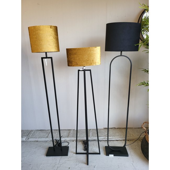 Light en Living Vloerlamp 25x25x130 cm MILEY mat zwart