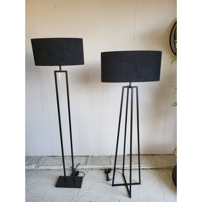 Light en Living Vloerlamp 25x25x130 cm MILEY mat zwart