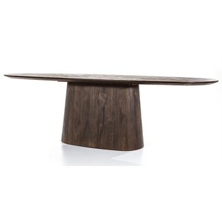 Eleonora Eettafel Aron ovaal 250x110 - bruin