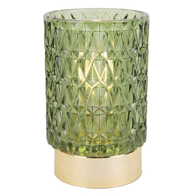 Present Time Votive LED Diamond groen