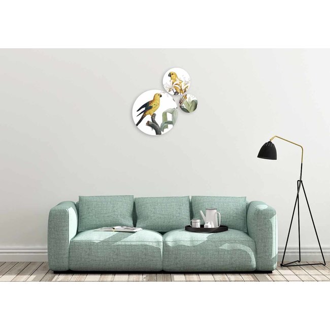 Wandkraft Bright Wings 027 - Set van 3