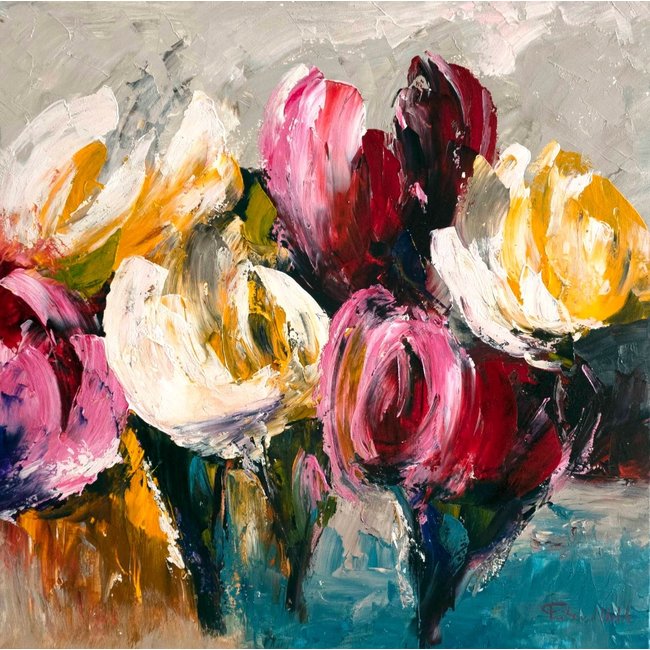 Wandkraft Flaming Blooms