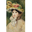 Wandkraft Lady with Hat by Pierre Auguste Renoir