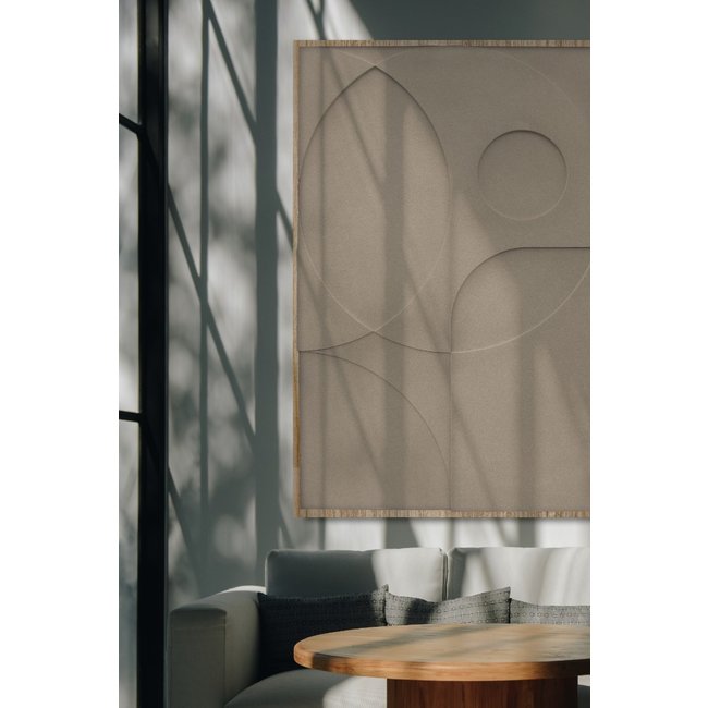 Wandkraft Less Is More II in Zand