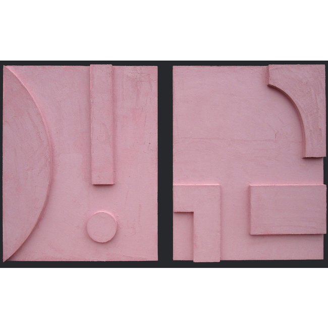Wandkraft Optimism in Pink Beton Ciree 80 x 100 cm