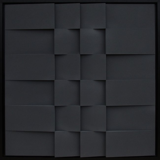 Wandkraft R 72-32 Homage to Jan Schoonhoven 100 x 100 cm