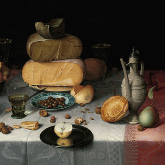 Wandkraft Still Life with Cheeses by Floris van Dyck