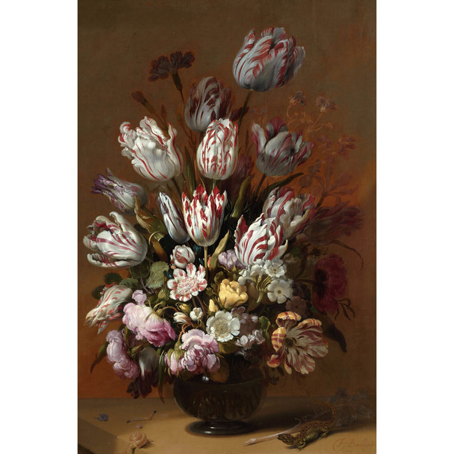 Wandkraft Still life with flowers by Hans Bollongier