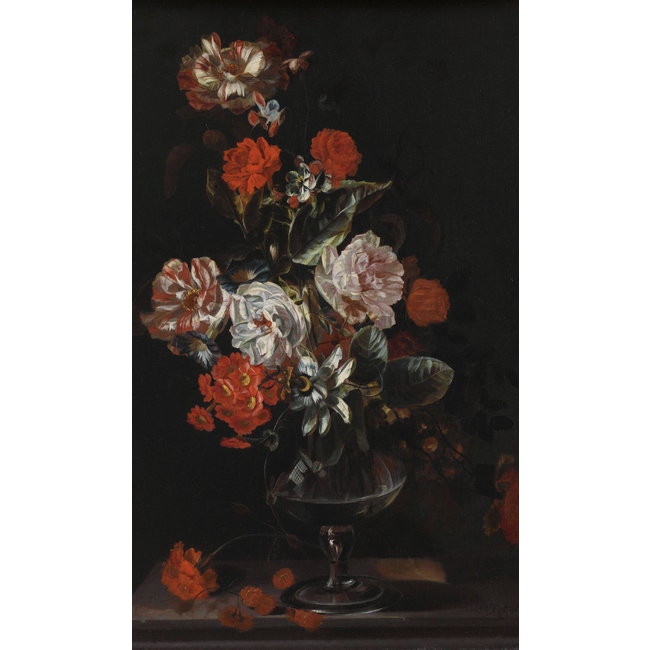 Wandkraft Still Life with Flowers by Jacob Campo Weyerman