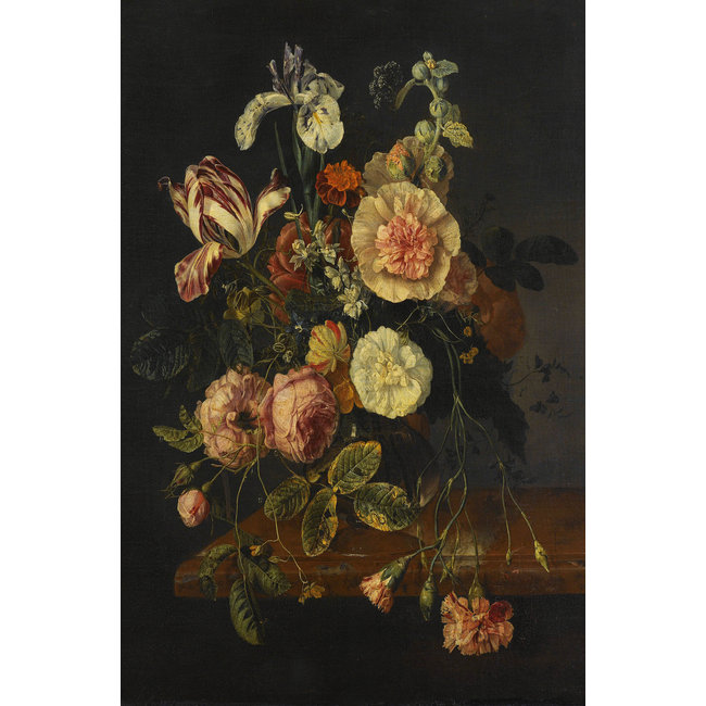 Wandkraft Still Life with Flowers by Jacob van Walscapelle